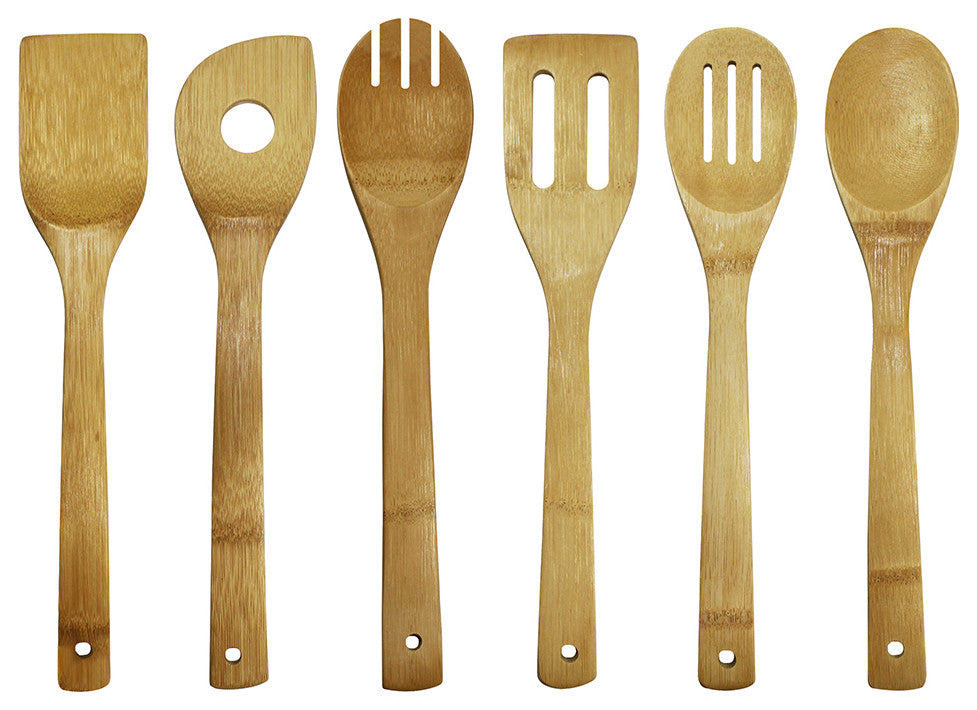 Oceanstar 7 Piece Bamboo Cooking Utensil Set