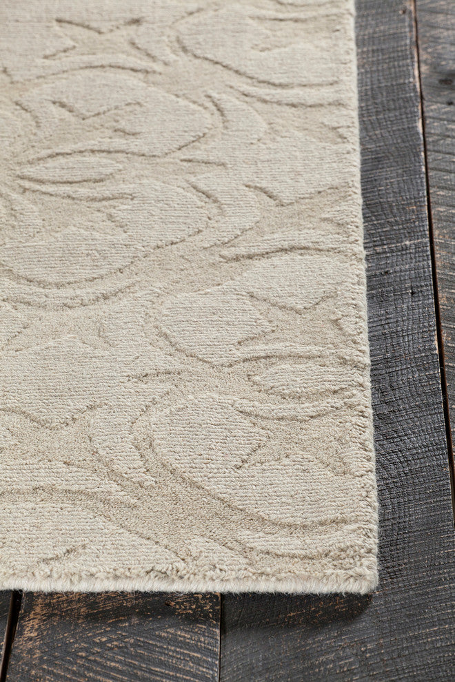 Rekha Transitional Area Rug, Cream, 7'x10'