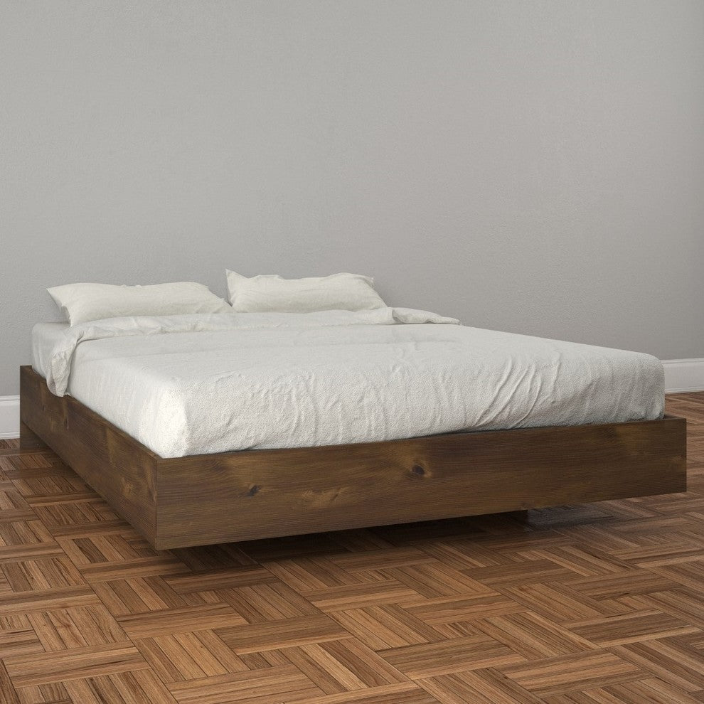 Nexera Size Platform Bed 401260, Truffle, Queen