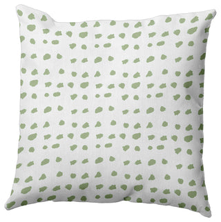Dot Of Spots Decorative Throw Pillow, Fresh Green, 18"x18"