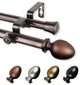 Faye 13/16" Double Curtain Rod Cocoa