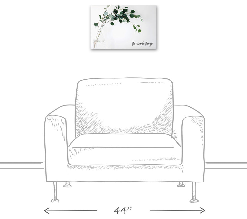 Eucalyptus Leaves The Simple Things 18x12 Canvas Wall Art