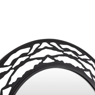 Varaluz 348MI33 Kato 33" Diameter Circular Bathroom Mirror - Carbon