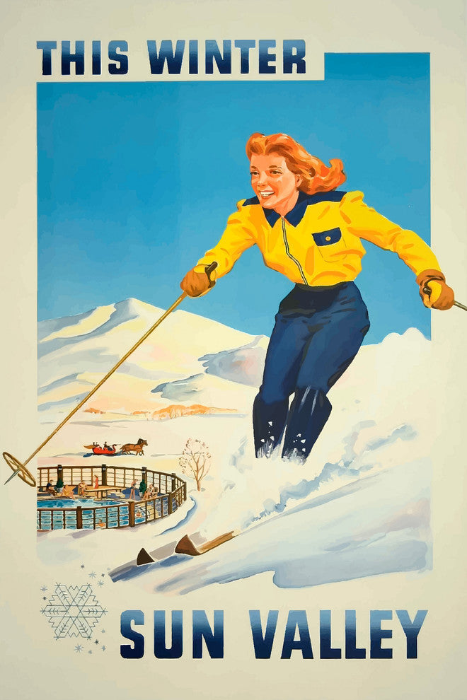 "Sun Valley" Painting Print on Wrapped Canvas, 24"x36"