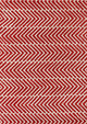 Davin Contemporary Area Rug, Red and White, 7'x10'