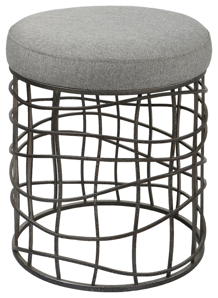 Uttermost Carnival Iron Round Accent Stool