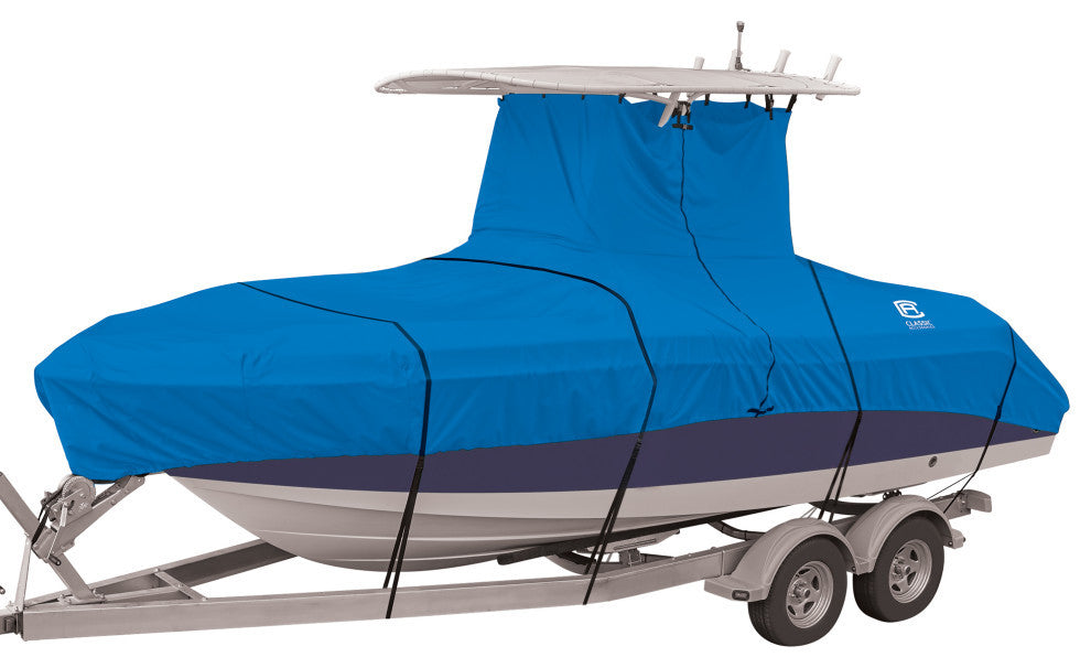 Center Console Style Boat With T-Top Roof, 22'-24'L, 116" Beam W, Model F