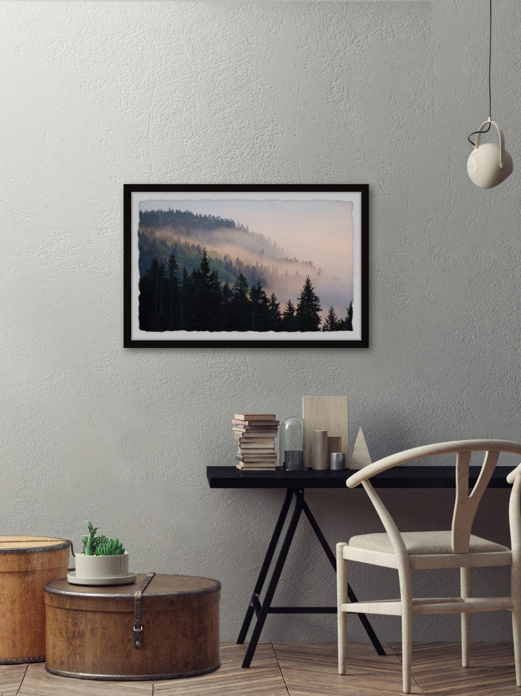"Cold Mist" Framed Painting Print, 36x24