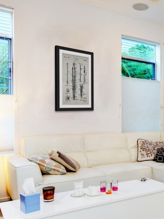 "Pencil 1955 Old Paper" Framed Painting Print