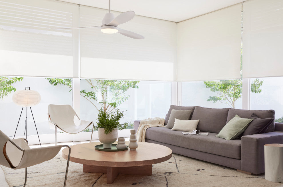 Lucci Air Whitehaven 56" Smart WiFi Controlled Indoor/Outdoor Fan w/Light, White