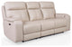 Bandera Dual Power Zero Gravity Leather Sofa, Putty