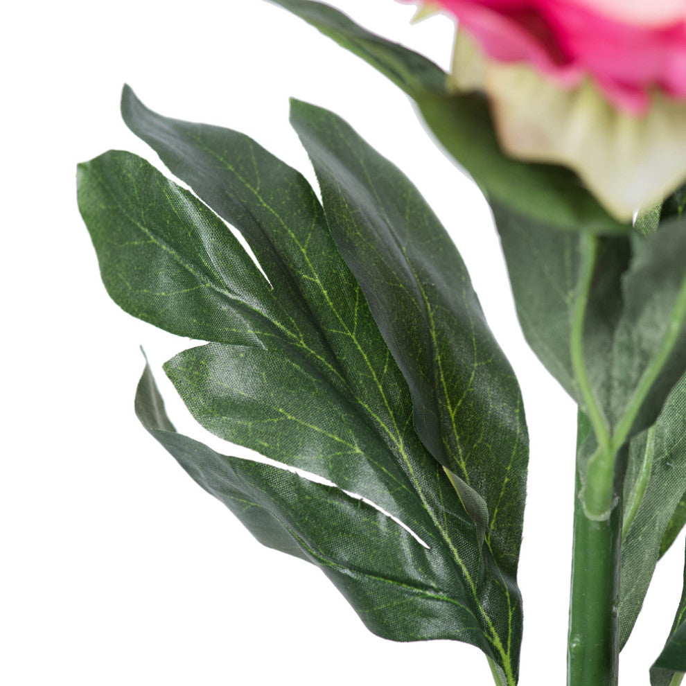 Vickerman Artificial Peony Stem, Pink