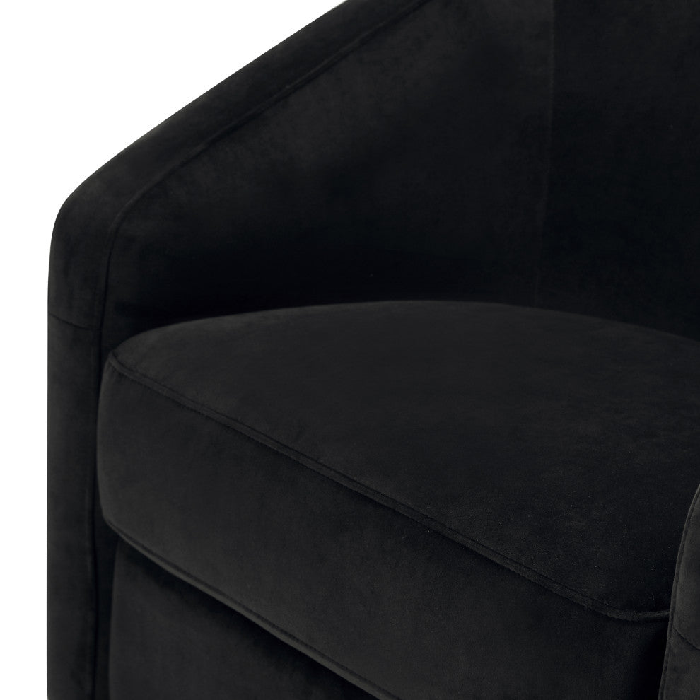 Madison Swivel Glider, Black Velvet