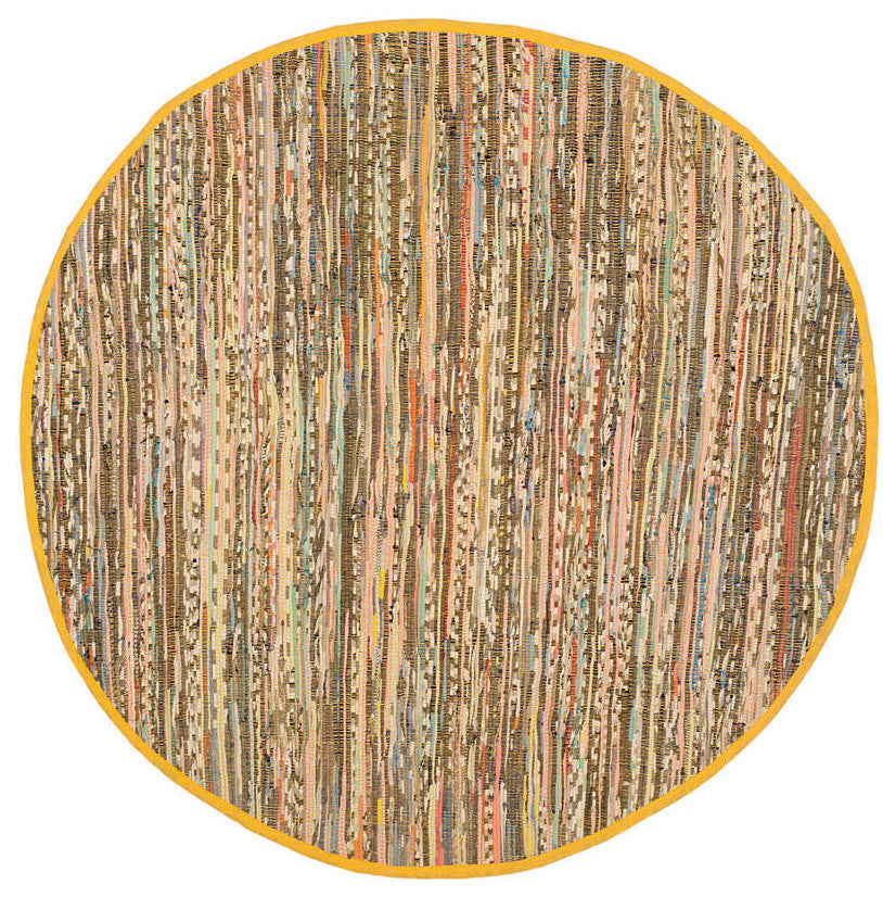 Safavieh Rag Rug Rar121H Rug, Yellow/Multi, 2'3"x12'0" Runner