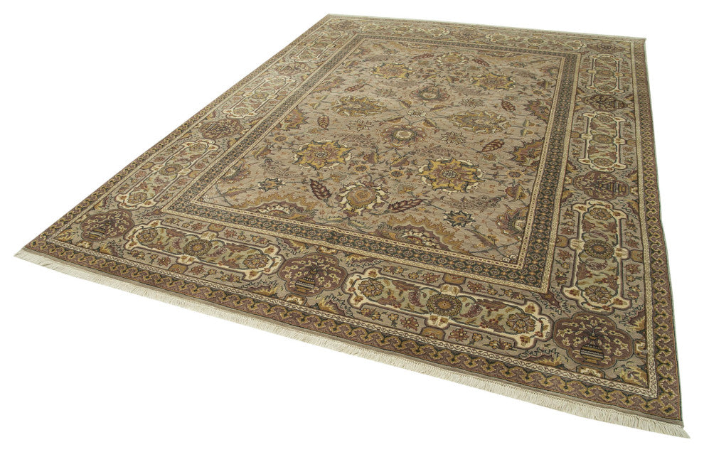 Rug N Carpet - Hand-Knotted Oriental 8' 0" x 11' 1" Decorative Oushak Area Rug