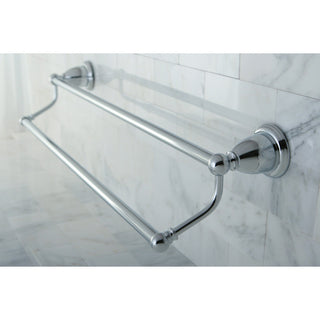 Kingston Brass 24" Dual Towel Bar, Polished Chrome