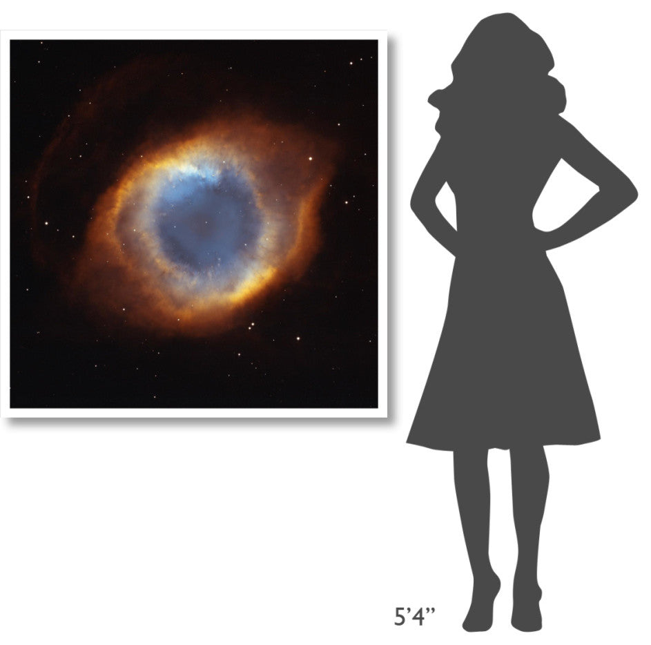 "Helix Nebula - a Gaseous Envelope Expelled By a Dying Star" Paper Art, 42"x42"