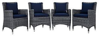 Summon 4-Piece Outdoor Patio Sunbrella Dining Set