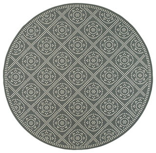 Oriental Weavers Marina Grey/ Ivory Geometric Indoor/Outdoor Rug 7'10" RND