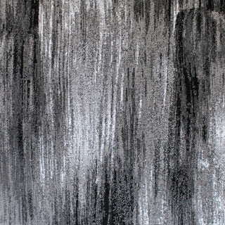 Rylan Collection Abstract Pattern Area Rug-Grey - 5' x 7'