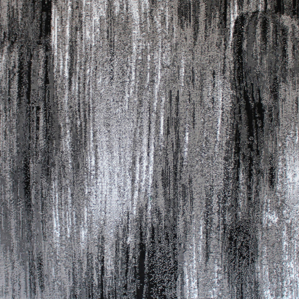 Rylan Collection Abstract Pattern Area Rug-Grey - 5' x 7'
