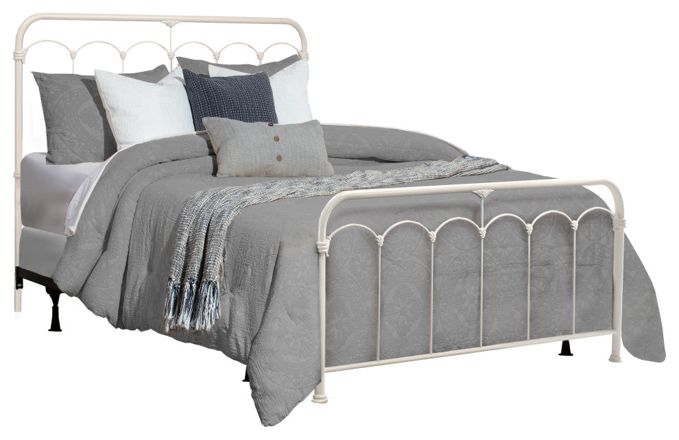 Jocelyn Bed Set, Bed Frame Included, White, Full