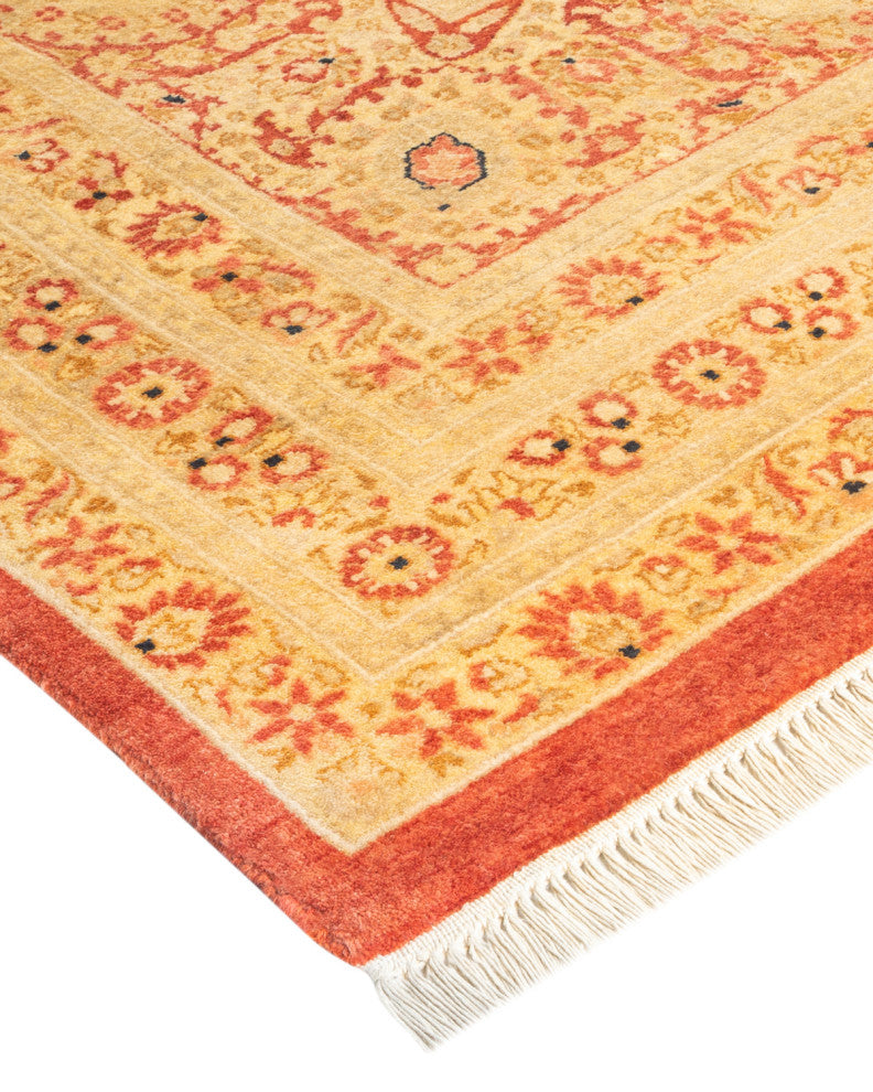 Mogul, One-of-a-Kind Hand-Knotted Area Rug Orange, 8' 4" x 10' 1"