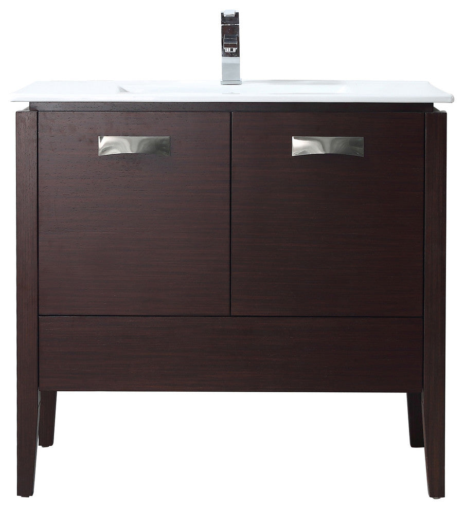 36" Adagio Espresso Contemporary Bathroom Vanity