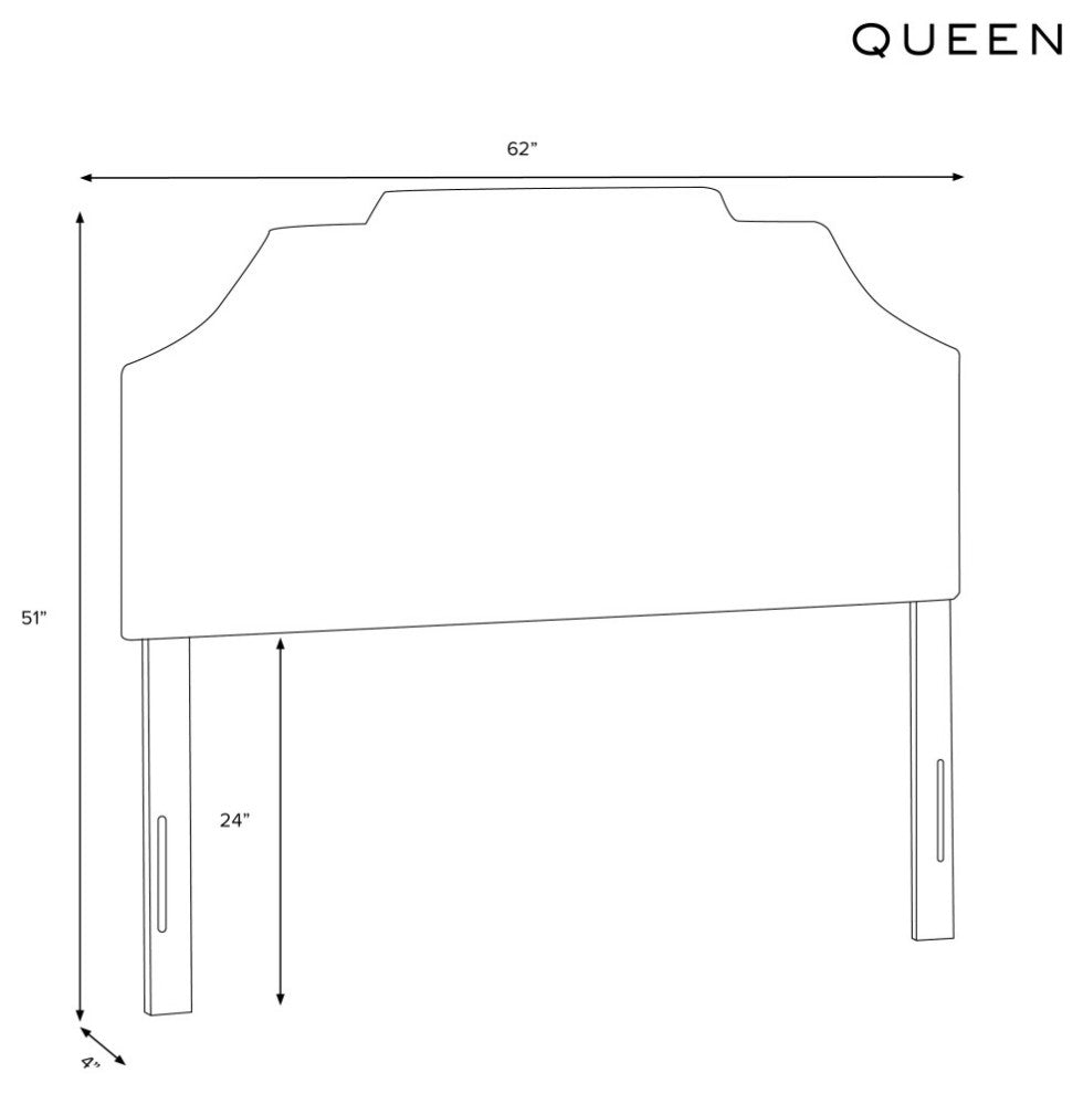 Queen Headboard, Zuma White
