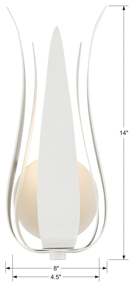 Broche 1-Light Matte White Wall Mount