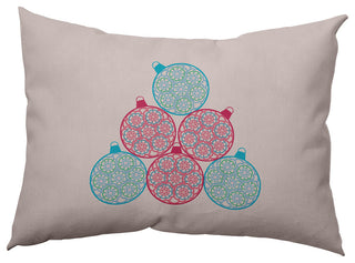 Fancy Ornament Stack Accent Pillow, Light Pink, 14"x20"