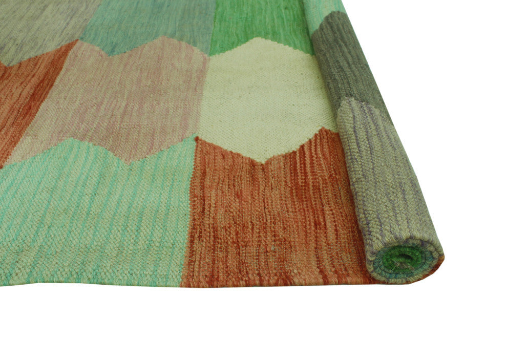 Winchester Kilim Sana Ivory/Rust Rug, 3'2x4'11