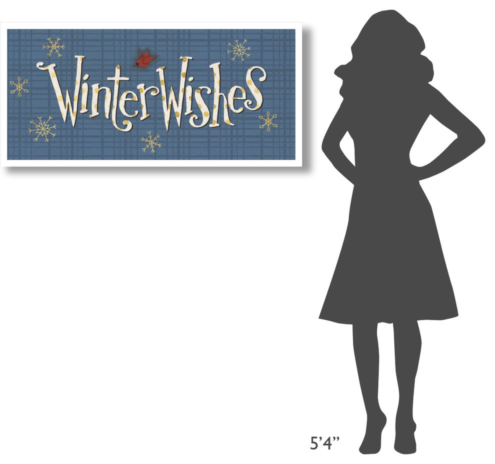"Snowmen Season V" Digital Paper Print by Anne Tavoletti, 46"x22"