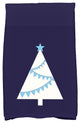 Garland Tree Decorative Holiday Geometric Print Hand Towel, Navy Blue