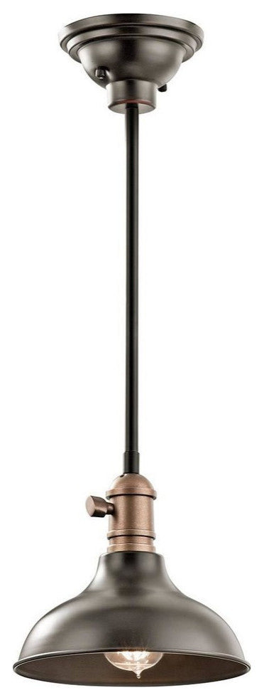 Kichler Cobson 1 Light Mini Pendant-Wall Sconce in Olde Bronze