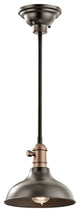 Kichler Cobson 1 Light Mini Pendant-Wall Sconce in Olde Bronze