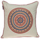 Mandala Embroidered Multicolor Throw Pillow