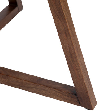 Avery Round Wood Coffee Table, Walnut Brown