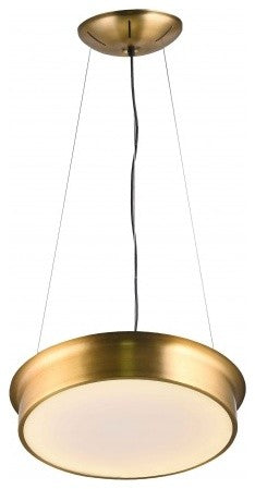 Copper Steel Drum Shade LED Light Fixture With Acrylic Bottom Cover