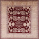 Ahgly Company Indoor Square Mid-Century Modern Area Rugs, 6' Square