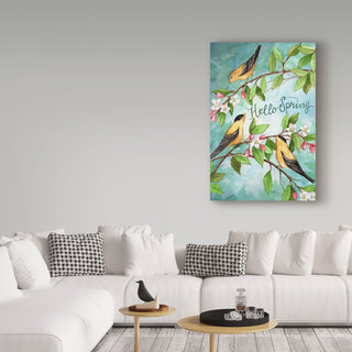 Melinda Hipsher 'Hello Spring' Canvas Art, 19"x12"