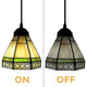 Green tiffany pendant light Art glass pendant mini pendant lights