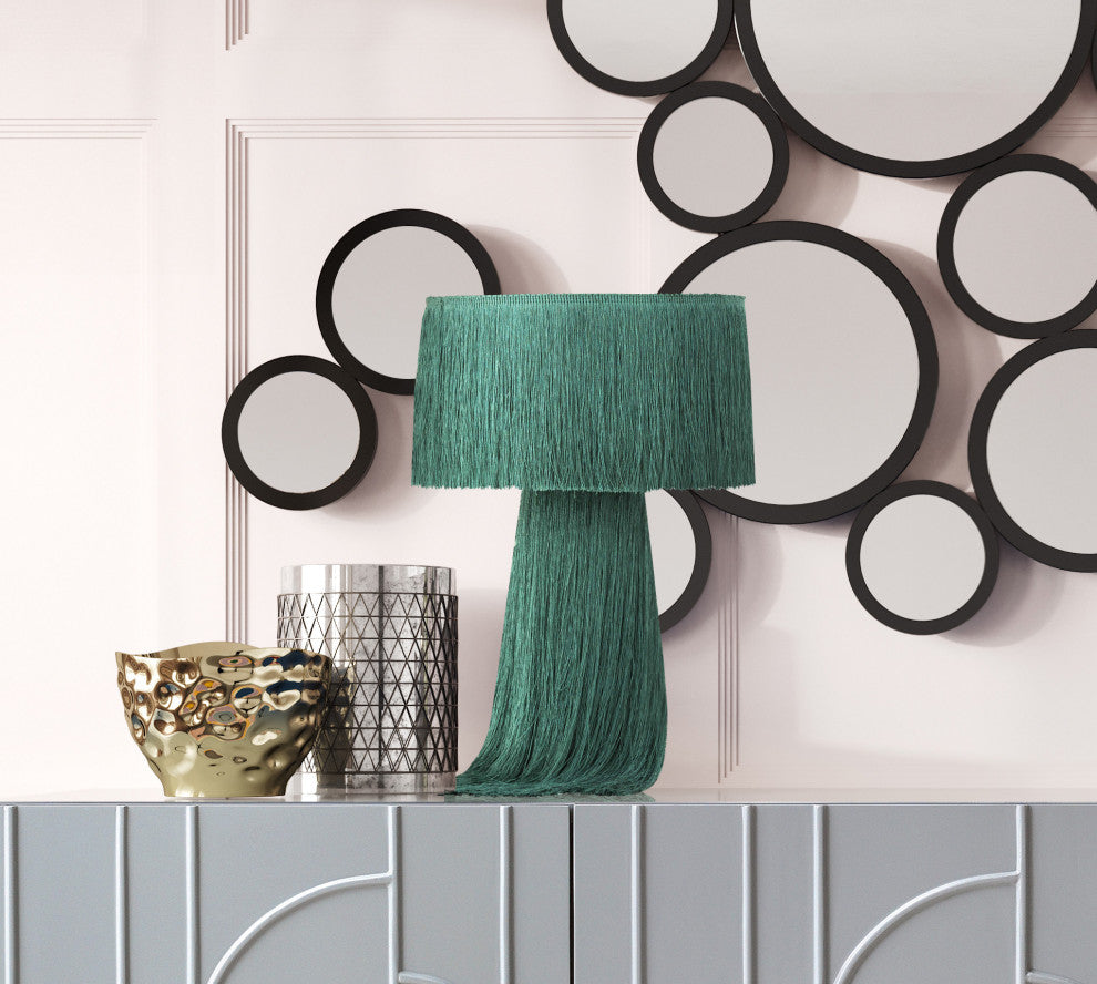 Atolla Emerald Tassel Table Lamp