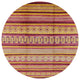 Ahgly Company Indoor Round Mid-Century Modern Area Rugs, 3' Round