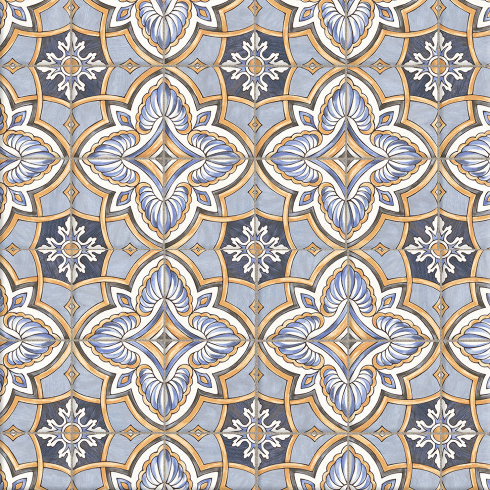 Harmonia Grove Blue Ceramic Floor and Wall Tile