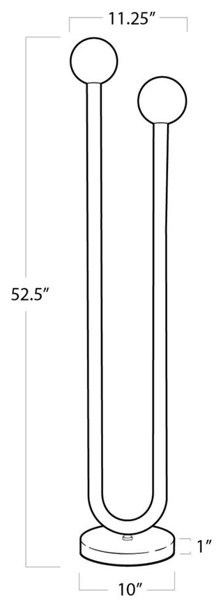 Happy Floor Lamp, Brass