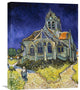 "The Church at Auvers" Stretched Canvas Giclee by Vincent Van Gogh, 17"x22"