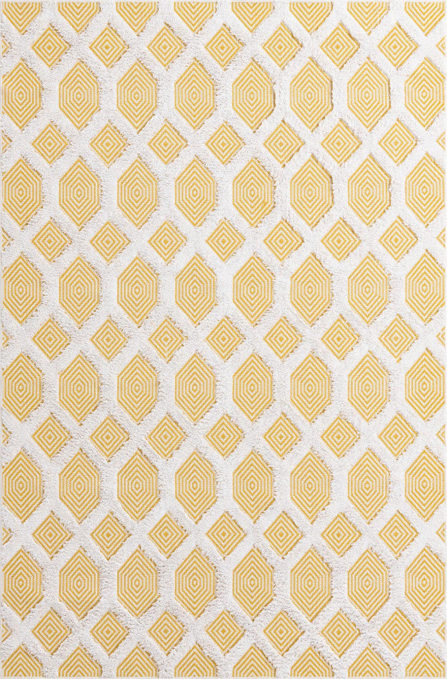 Unique Loom Sabrina Soto Casa Havana Area Rug, Yellow, 5' 3 X 8' 0 Rectangular