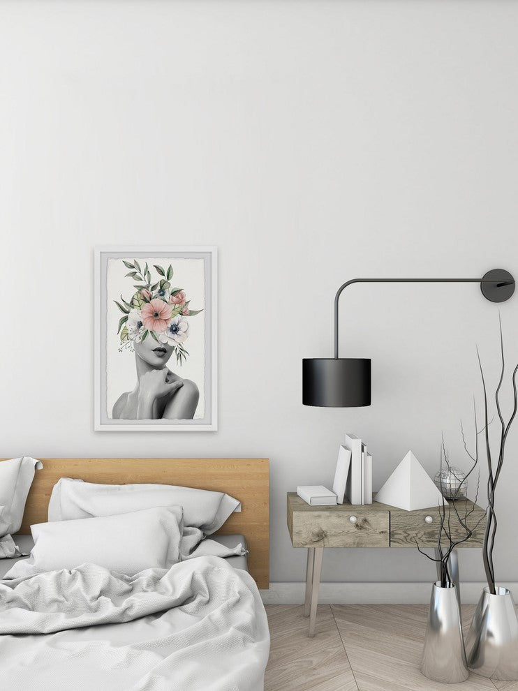 "Passionate Bloom" Framed Painting Print, 16"x24"