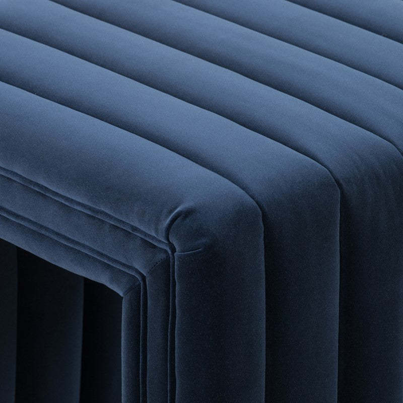 Augustine Ottoman, 21", Sapphire Navy